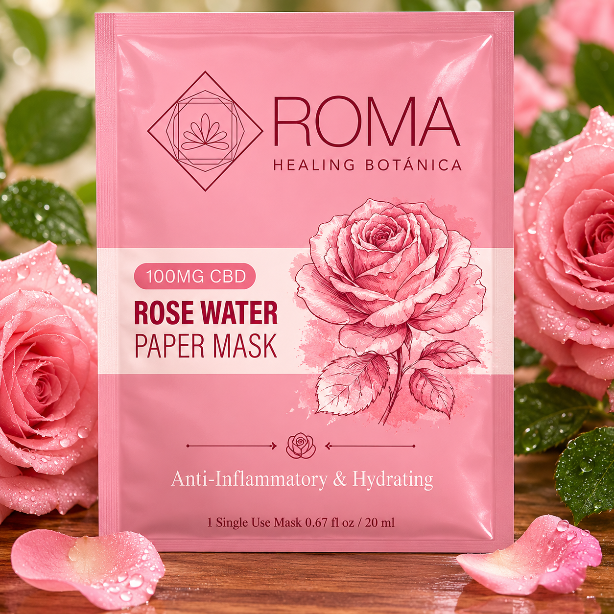 Rose Water Paper Mask