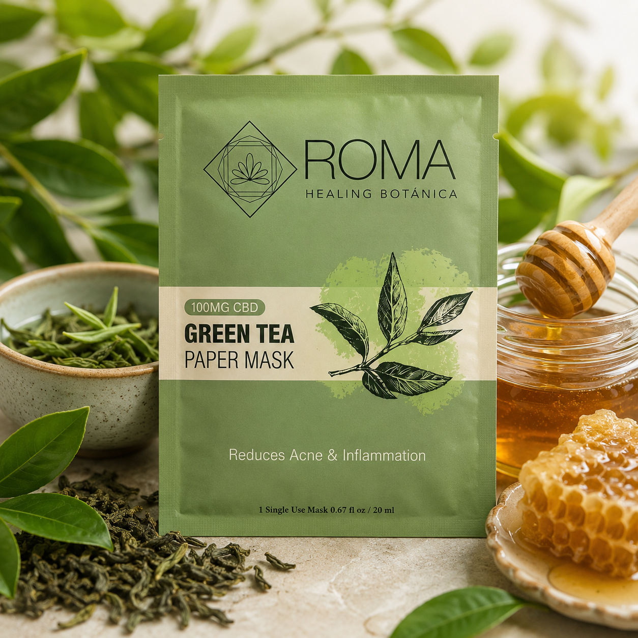 Green Tea Paper Mask